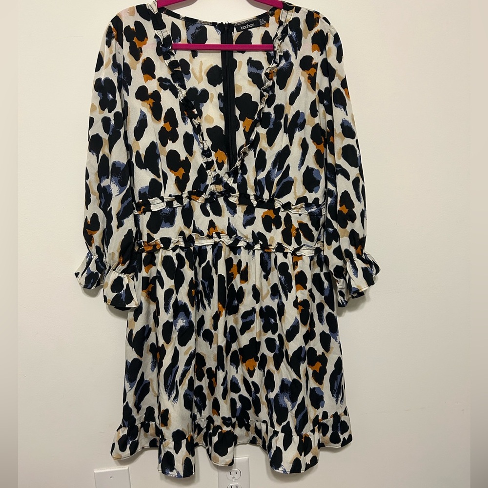 Boohoo Cheetah Print Dress